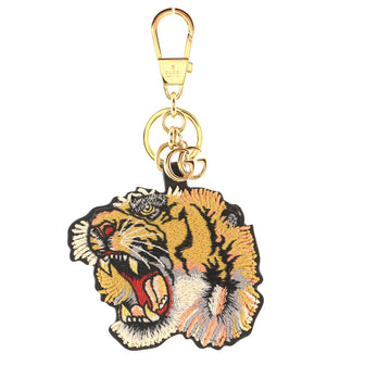 Gucci Bengal Keychain Embroidered GG Coated Canvas