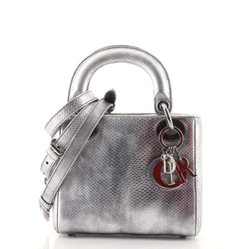 Christian Dior Lady Dior Bag Vieil Argent Karung Mini