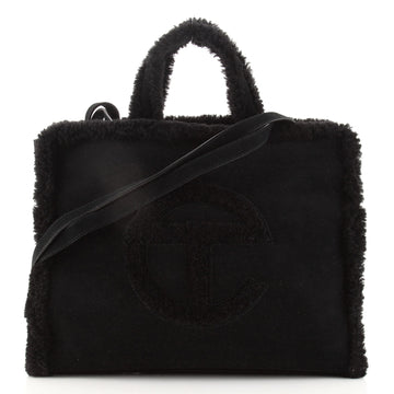 Telfar UGG Shopping Tote Shearling and Suede Medium