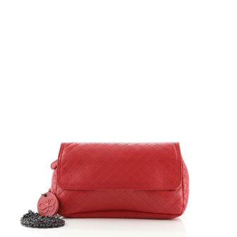 Bottega Veneta Expandable Chain Crossbody Bag Intrecciomirage Leather Small