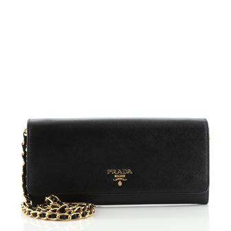 Prada Wallet on Chain Saffiano Leather