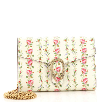 Gucci Dionysus Chain Wallet Printed Leather Small