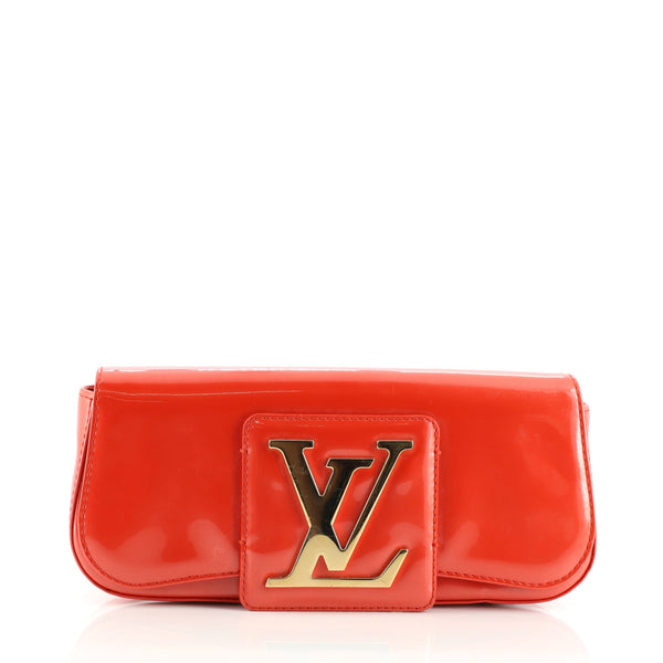 Louis Vuitton Sobe Clutch  Red patent leather handbag, Patent