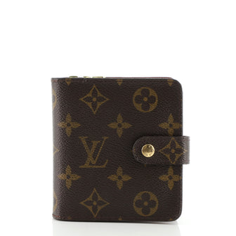 Louis Vuitton Compact Zippe Wallet Monogram Canvas