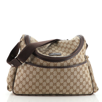 Gucci Diaper Crossbody Bag GG Canvas