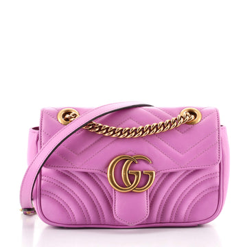 Gucci GG Marmont Flap Bag Matelasse Leather Mini