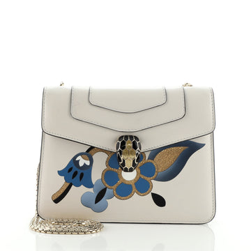 Bvlgari Serpenti Forever Square Shoulder Bag Leather Small