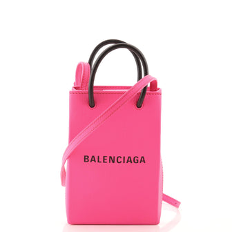 Balenciaga Shopping Phone Holder Leather