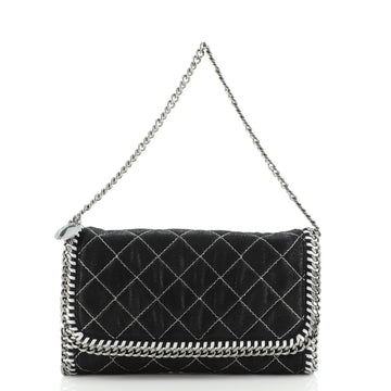 Stella McCartney Falabella Flap Bag Quilted Shaggy Deer