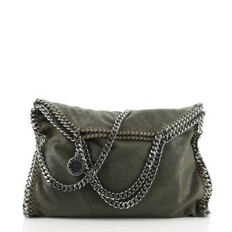 Stella McCartney Falabella Fold Over Bag Shaggy Deer