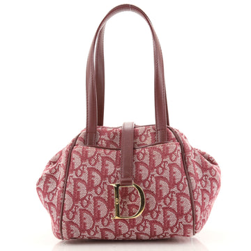 Christian Dior Vintage Bowler Bag Diorissimo Canvas Small