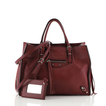 Balenciaga Papier A6 Zip Around Classic Studs Bag Leather