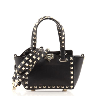 Valentino Rockstud Tote Soft Leather Micro