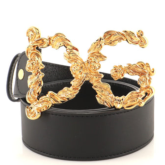 Dolce & Gabbana DG Baroque Belt Leather Wide