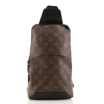 Louis Vuitton Avenue Sling Bag Macassar Monogram Canvas