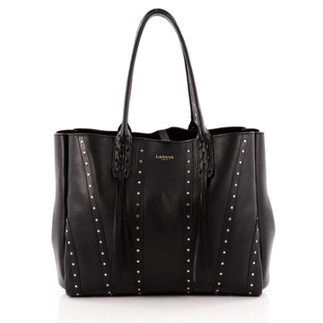 Lanvin Nela Shopper Tote Studded Leather Large