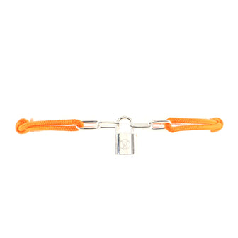 LOUIS VUITTON X UNICEF Sterling Silver Lockit Bracelet Orange 888324