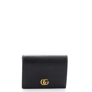 Gucci GG Marmont Flap Card Case Leather