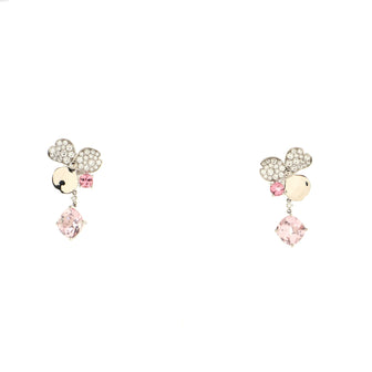 Tiffany & Co. Paper Flowers Single Drop Earrings Platinum with Pink Tourmaline and Diamonds