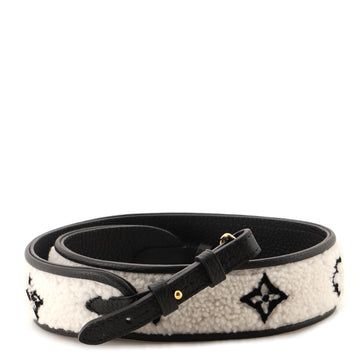 Louis Vuitton Capucines Shoulder Strap Monogram Shearling