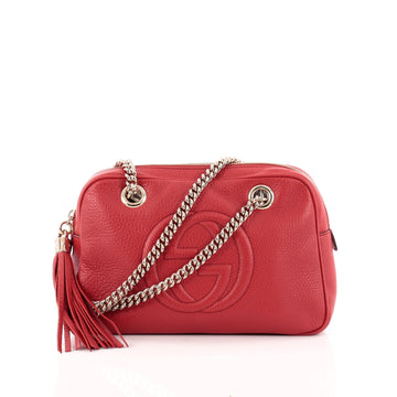 Gucci Soho Chain Zipped Shoulder Bag Leather Small