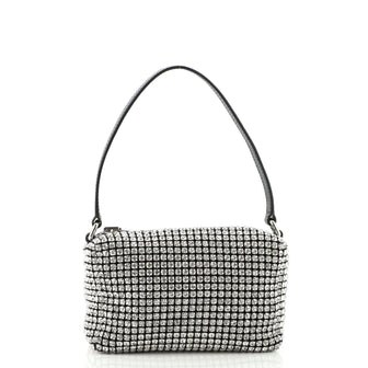 Alexander Wang Wangloc Pouch Rhinestone Embellished Mesh Mini