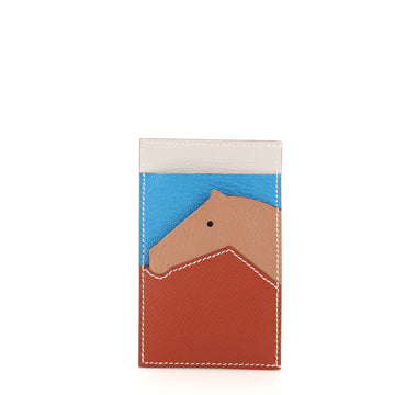 Hermes Les Petits Chevaux Card Holder Leather