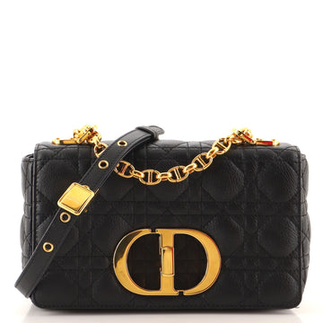 Christian Dior Caro Bag Cannage Quilt Calfskin Small