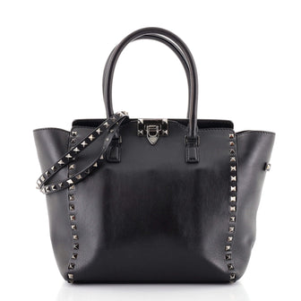Valentino Rockstud Tote Rigid Leather Medium
