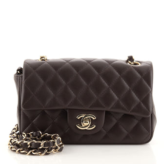 Chanel Classic Single Flap Bag Quilted Lambskin Mini