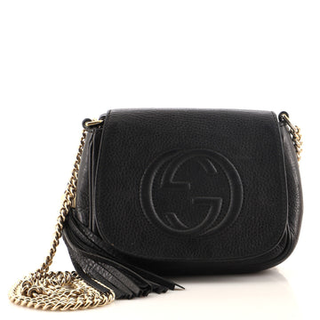 Gucci Soho Chain Crossbody Bag Leather Small