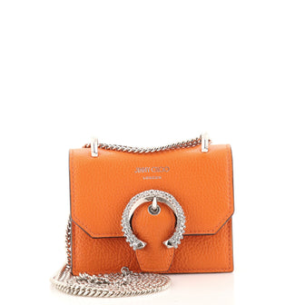 Jimmy Choo Paris Crossbody Bag Leather with Crystals Mini
