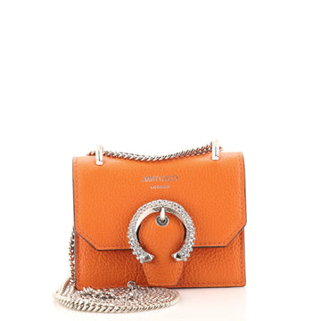 Jimmy Choo Paris Crossbody Bag Leather with Crystals Mini