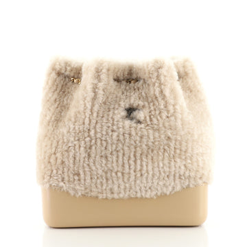 Chanel Gabrielle Backpack Shearling and Leather Small