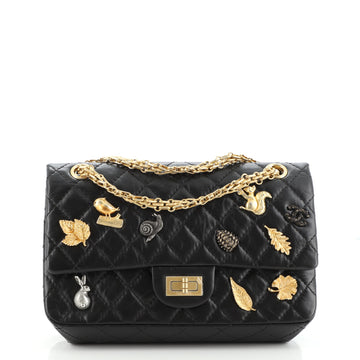 Chanel Lucky Charms Reissue 2.55 Flap Bag Quilted Aged Calfskin 225