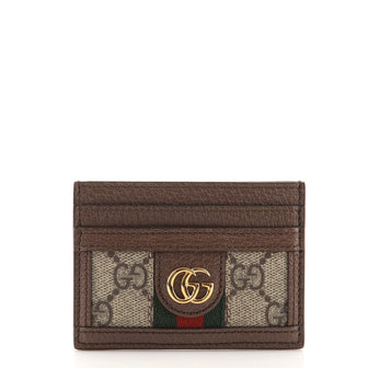 Gucci Ophidia Card Holder GG Coated Canvas