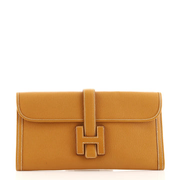 Hermes Jige Elan Clutch Chevre Mysore 29