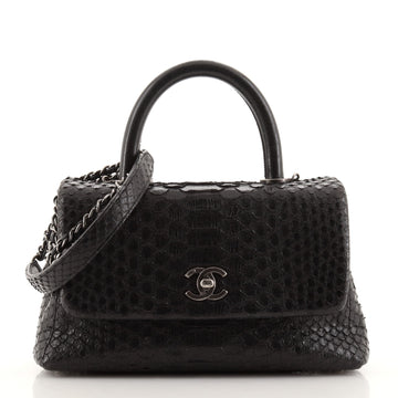 Chanel Coco Top Handle Bag Python Mini