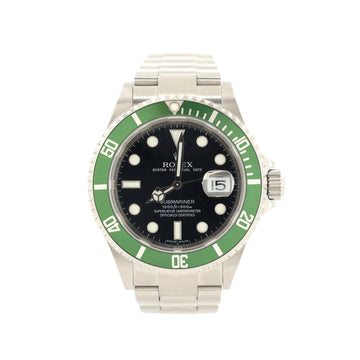 Rolex Oyster Perpetual Submariner Kermit Date Automatic Watch Stainless Steel 40