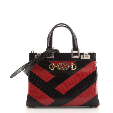 Gucci Zumi Top Handle Bag Python Small
