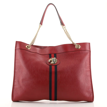Gucci Rajah Chain Tote Leather Large