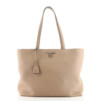 Prada Zip Shopping Tote Vitello Grain Medium