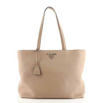 Prada Zip Shopping Tote Vitello Grain Medium