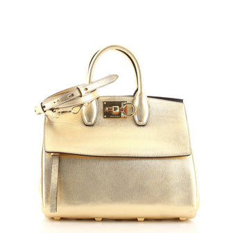 Salvatore Ferragamo Studio Satchel Leather Small