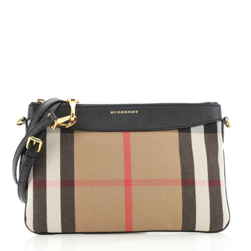 Burberry Peyton Crossbody Bag House Check Canvas
