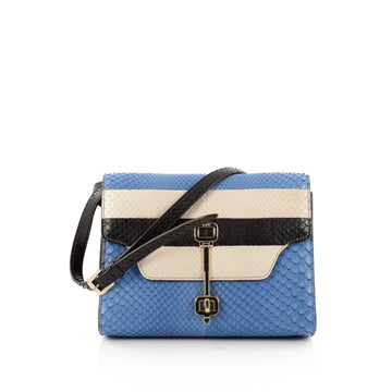 Tod's Rajpur Flap Bag Python Mini