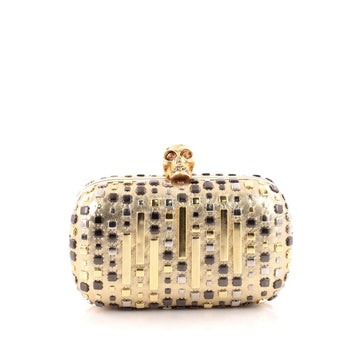 Alexander McQueen Skull Box Clutch Studded Leather Small
