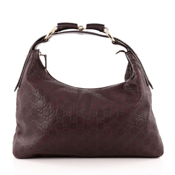 Gucci Horsebit Hobo Guccissima Leather Medium