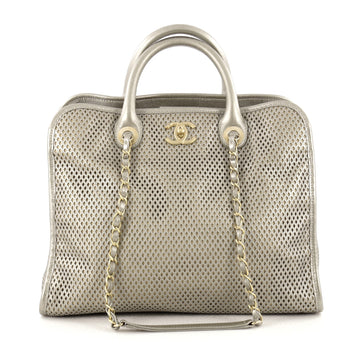 Chanel Up In The Air Convertible Tote Perforated Leather