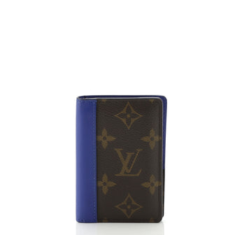 Louis Vuitton Pocket Organizer Blue Monogram Macassar